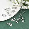 SHEGRACE Brass Micro Pave Clear Cubic Zirconia Pendants XGRQ29016-394P-C-5