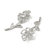Brass Micro Pave Cubic Zirconia Pendants KK-C107-09A-P-2