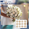 12Pcs Flower Alloy Rhinestone Brooches for Clothes JEWB-WH0020-073G-5