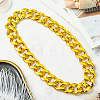 1Pc Acrylic Cuban Link Chain Necklaces for Men NJEW-SP0001-09A-G-6