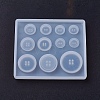 Silicone Button Molds X-DIY-L005-18-3