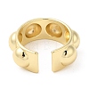 Brass Open Cuff Rings RJEW-K089-04G-2