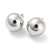 Brass Stud Earrings EJEW-I300-04C-P-1
