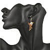 5 Pairs 304 Stainless Steel MIYUKI Glass Seed Beads Bird Dangle Earrings EJEW-MZ00555-4