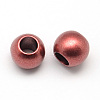 Matte Rondelle Spray Painted Acrylic Beads ACRP-Q017-03A-M-2