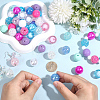 Round Resin Rhinestone & Acrylic & ABS Plastic Imitation Pearl Beads Findings Kits RESI-PA0001-42-3