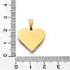 201 Stainless Steel Clay Pendants STAS-R166-02D-G-3