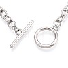 201 Stainless Steel Cable Chain Bracelets for Men Women BJEW-N036-01P-3
