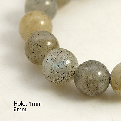 Natural Labradorite Beads Strands G-D135-6mm-11-1