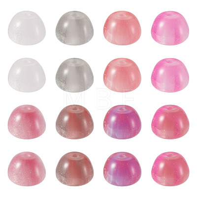40Pcs 4 Colors Resin UV Reactive Beads RESI-TA0005-69-1