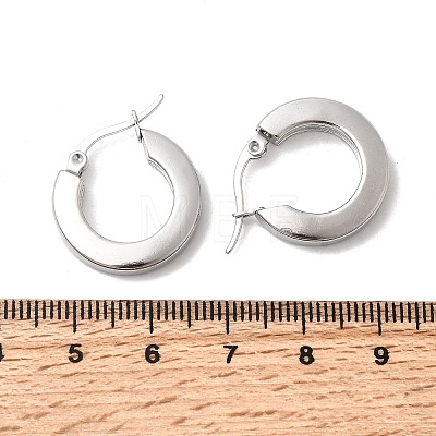 201 Stainless Steel Hoop Earrings EJEW-Z151-10P-02-1