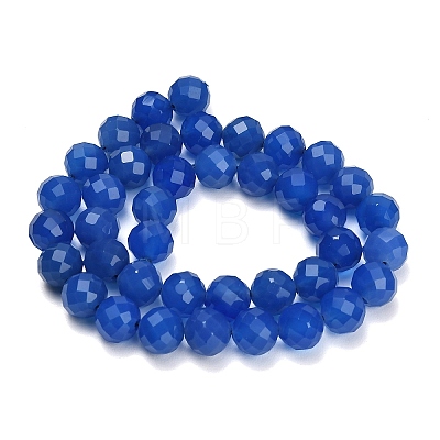 Natural Blue Chalcedony Beads Strands GG-NH0004-A01-02-1