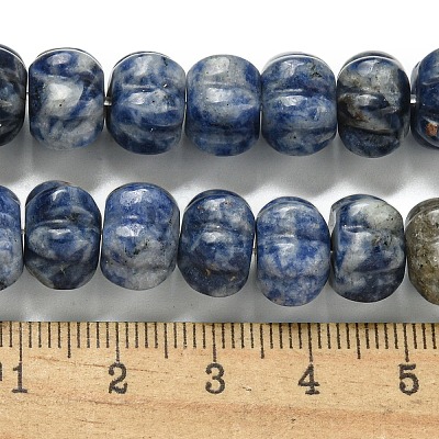 Natural Blue Spot Jasper Beads Strands G-G142-A13-01-1