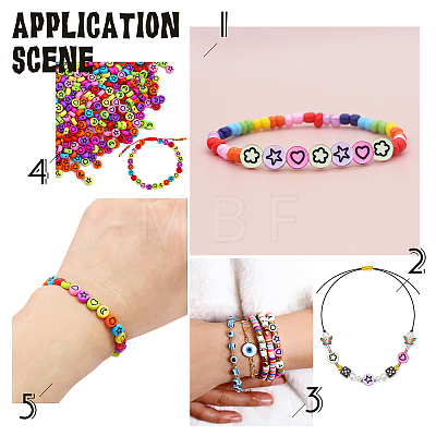 Luminous Acrylic Beads LACR-WH0001-01-1