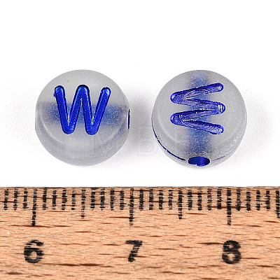 Luminous Frosted Acrylic Beads FACR-T008-02W-1