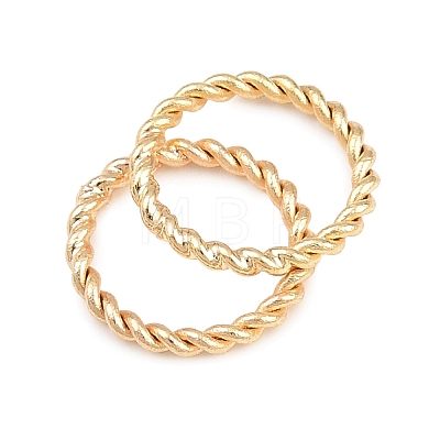 Brass Soldered Closed Jump Rings KK-K253-15D-03G-1