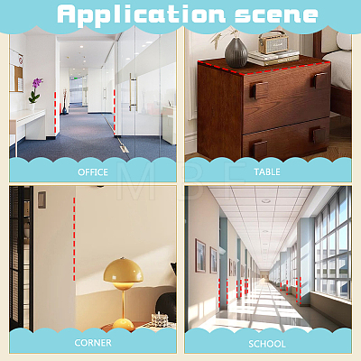 Plastic Self-adhesive Wall Corner Protector LS-AJEW-WH0606-90A-1