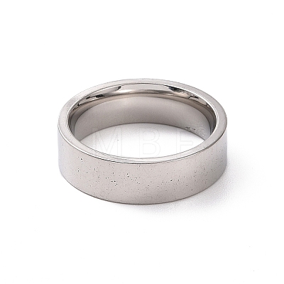 201 Stainless Steel Plain Band Ring for Women RJEW-I089-34A-P-1