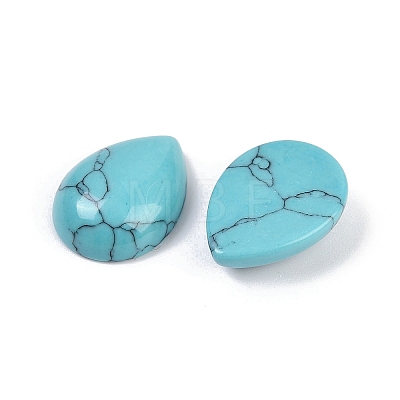 Dyed Synthetic Turquoise Cabochons G-H094-01A-24-1