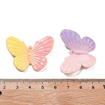 Gradient Color Opaque Resin Decoden Cabochons RESI-S04-06-1