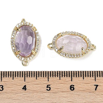 Natural Amethyst Faceted Oval Links G-B126-07G-09-1