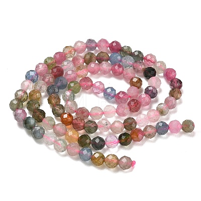 Natural Multicolor Tourmaline Beads Strands GG-CBA5A1A-A10-04-1