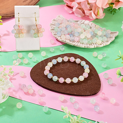 160Pcs 8 Colors Glass Imitation Gemstone Beads GLAA-TA0004-38-1