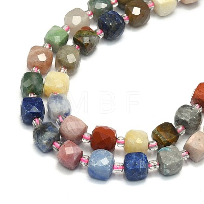 Natural Mixed Gemstone Beads Strand G-I376-D68-01-1