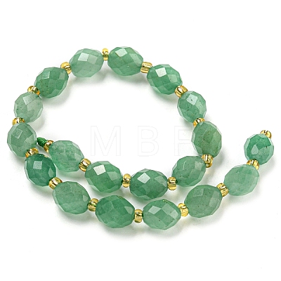 Natural Gemstone Green Aventurine Beads Strands G-N342-56-1