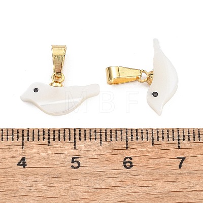 Natural Trochid Shell/Trochus Shell Pendants PALLOY-JF05363-1