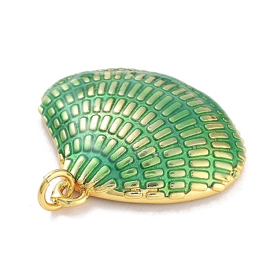 Real 18K Gold Plated Rack Plating Brass Enamel Pendants KK-M293-32G-04-1