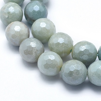Natural Amazonite Beads Strands G-O164-02-6mm-1