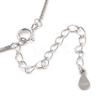 925 Sterling Silver Necklaces STER-Z009-19P-1