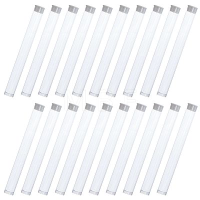 Transparent PVC Plastic Bead Storage Tubes AJEW-CY0002-91-1