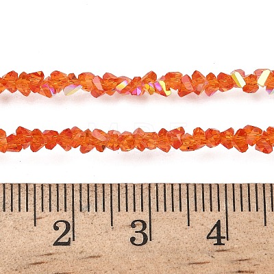 Electroplate Transparent Glass Beads Strands EGLA-P061-04C-AB05-1