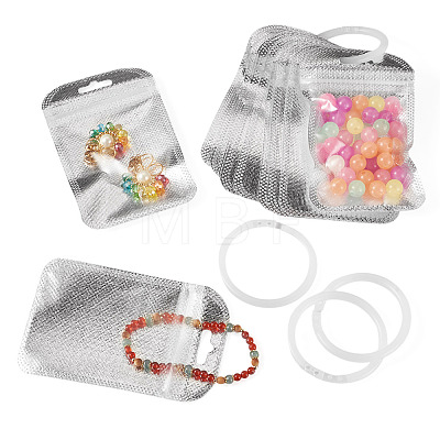 50Pcs Rectangle Plastic Resealable Packaging Bags OPP-TA0001-30A-1