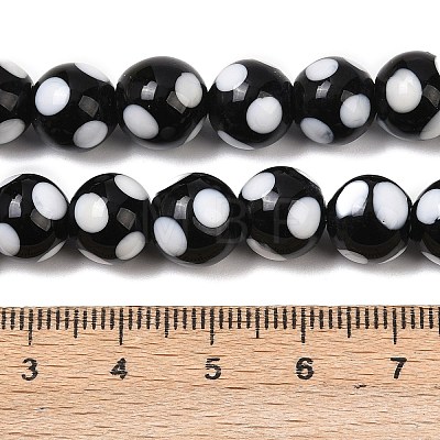 Handmade Lampwork Beads LAMP-D002-10mm-01J-1