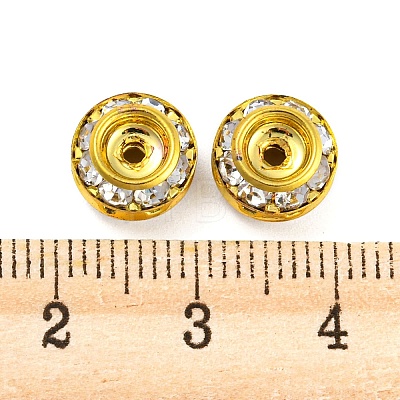 Brass Rhinestone Beads RB-F035-04G-1