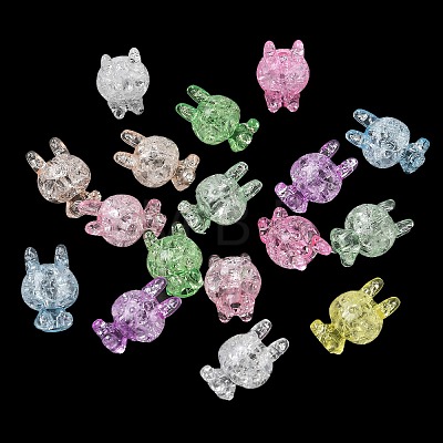 Transparent Crackle Acrylic Beads AC-CBA4496-08-1
