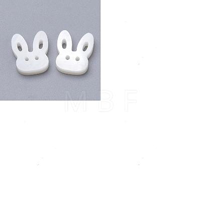 Bunny Natural Freshwater Shell Beads SHEL-CJ0001-13-1