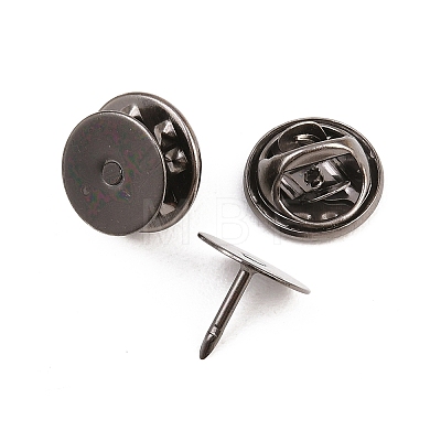 50Pcs Iron Butterfly Clutches Pin Backs IFIN-H066-01B-1