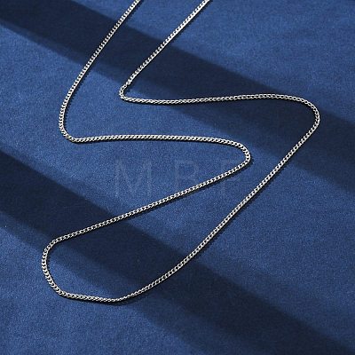 Brass Curb Chains Necklaces for Women NJEW-D302-73P-1