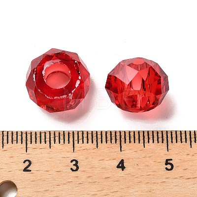 Transparent Resin European Beads RESI-B020-05G-1