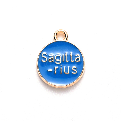 Alloy Enamel Pendants ENAM-S124-01A-02F-1