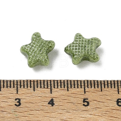 Vintage Handmade Porcelain Beads PR-CBA4F13-I03-1