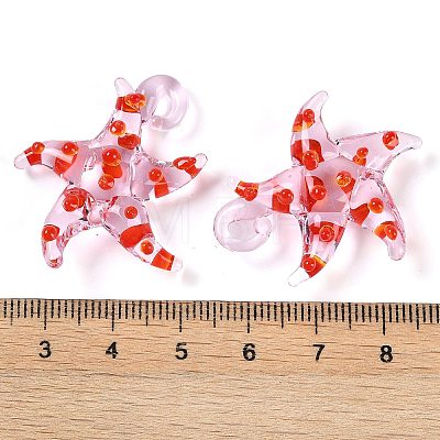 Handmade Lampwork Pendants LAMP-C015-02B-1