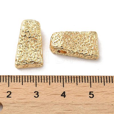 Textured Brass Beads KK-H455-05G-1