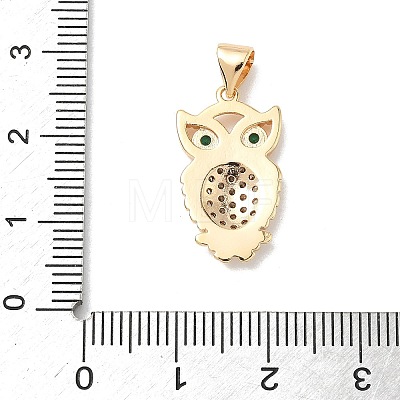 Brass Micro Pave Cubic Zirconia Pendants KK-L254-03G-1