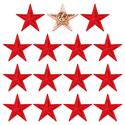 15Pcs Alloy Enamel Brooches JEWB-HY0001-55-1