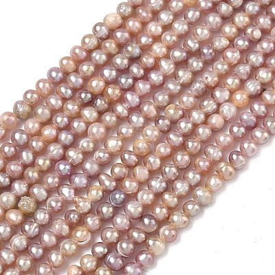 Natural Cultured Freshwater Pearl Beads Strands PEAR-L034-09D-1